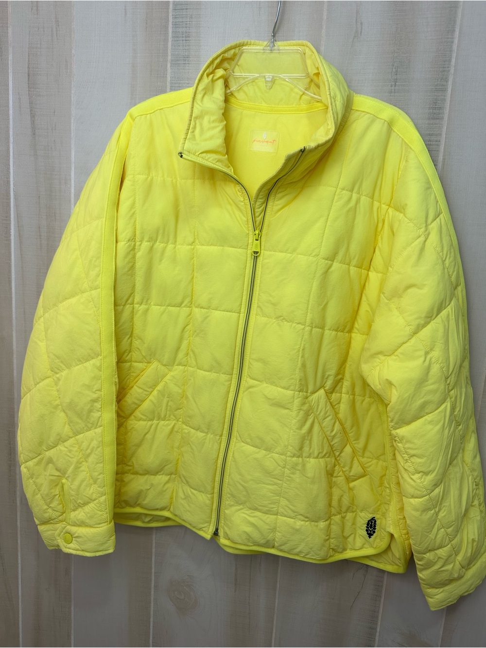 Free People Movement Yellow Quilted Women's Jacket - Lightweight Puffer Coat